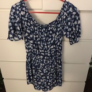 off the shoulder romper